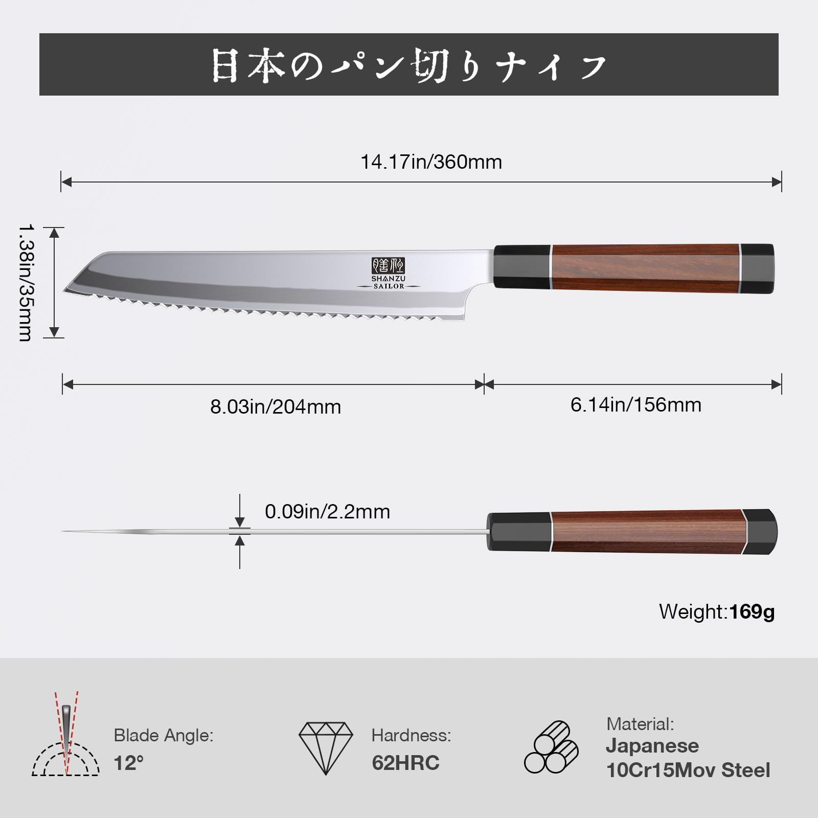 Diseño japonés SHAN ZU que combina elegancia y rendimiento en cocina.