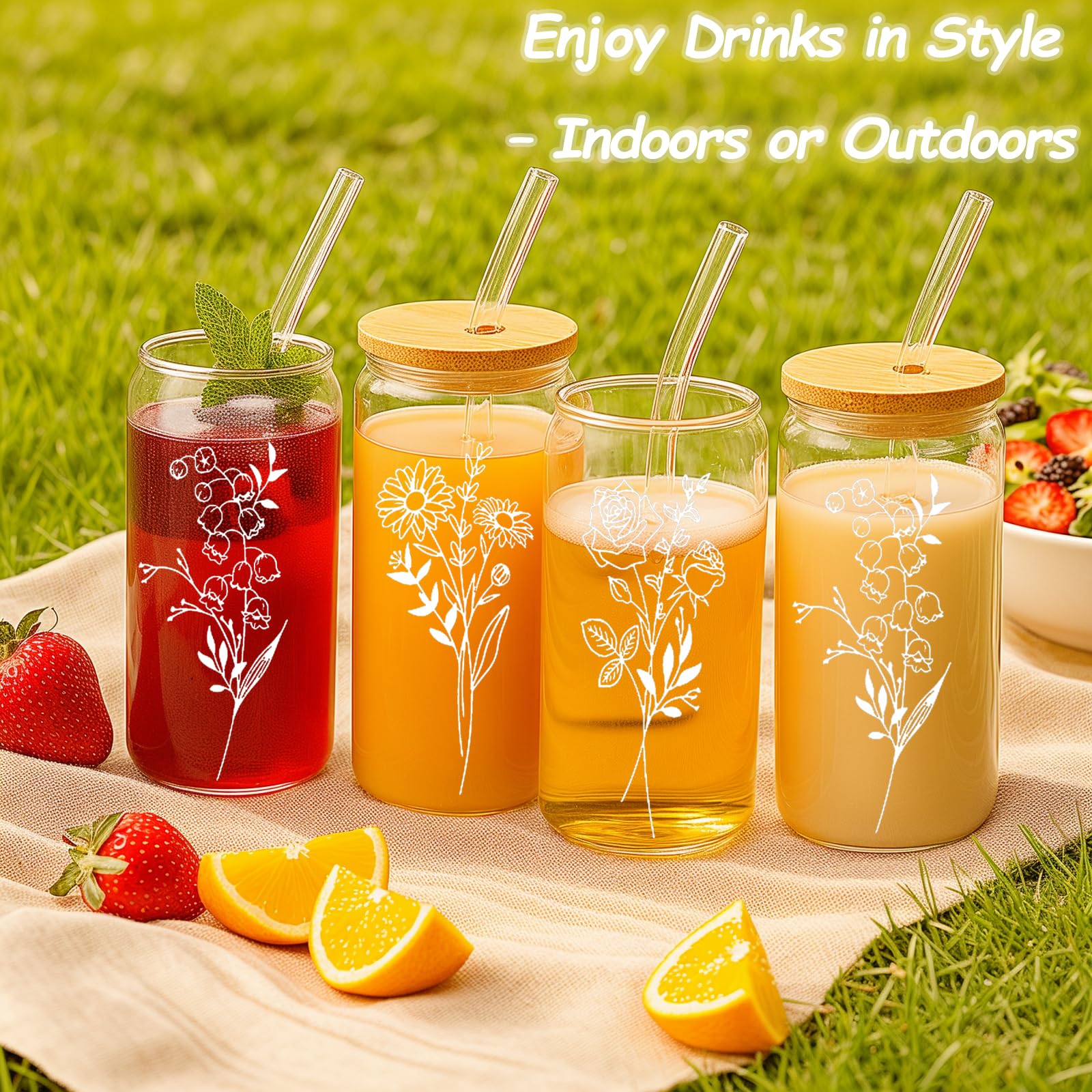 Vaso SHANDERBAR transparente para apreciar colores de bebidas