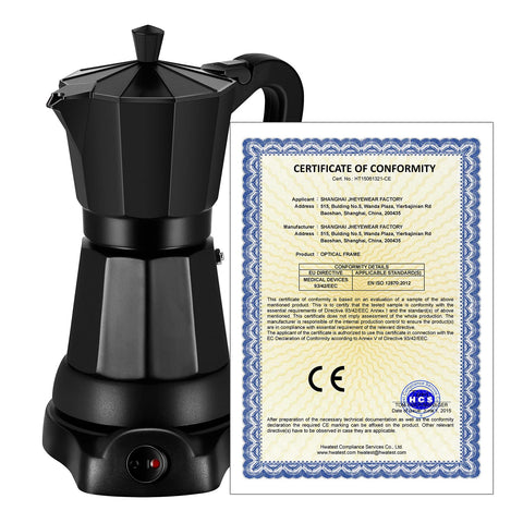 SHANGSKY cafetera moka 6 tazas ideal como regalo para amantes del café