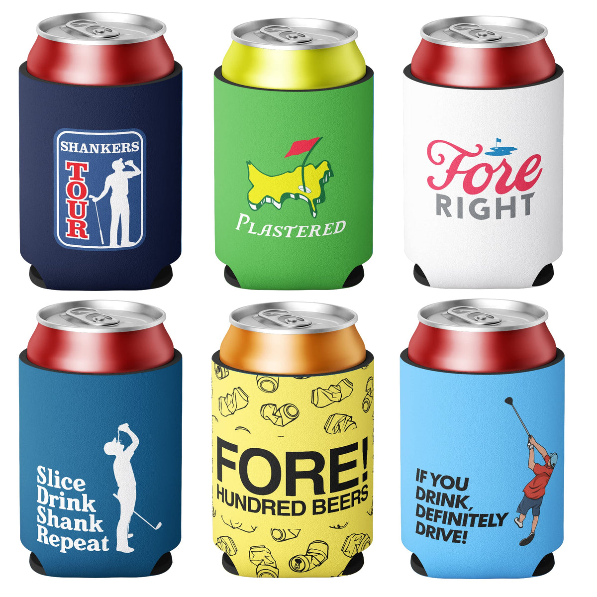 Set de 6 enfriadores Shanker Golf para mantener la bebida fría en el campo.