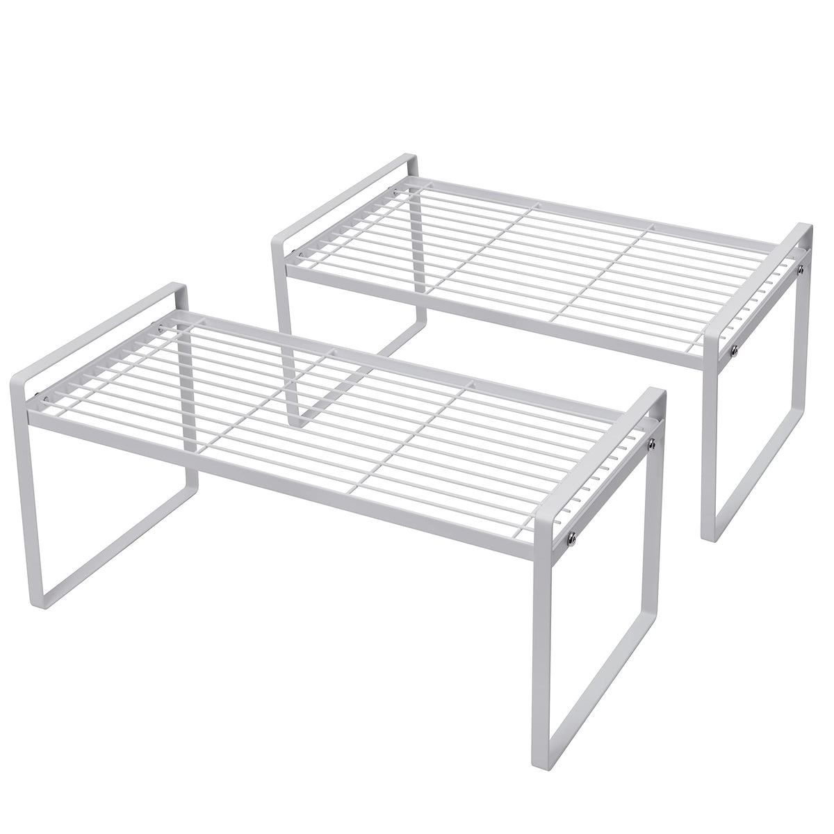 Estante doble de Shantton para gabinete, ideal para organizar botellas y utensilios.