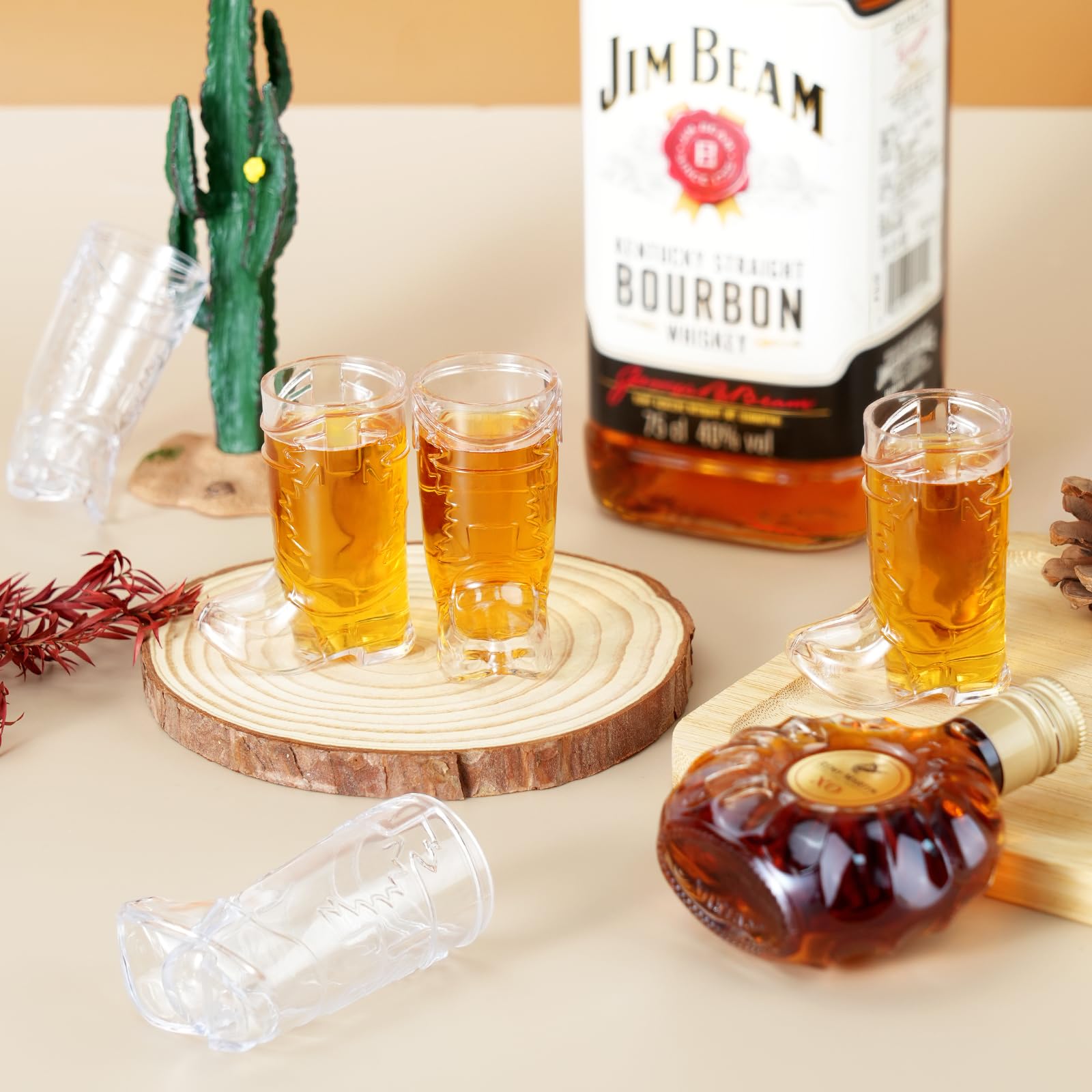 SHAOQINLIN vaso chupito vaquera, ideal para fiestas vaqueras y cowgirl.