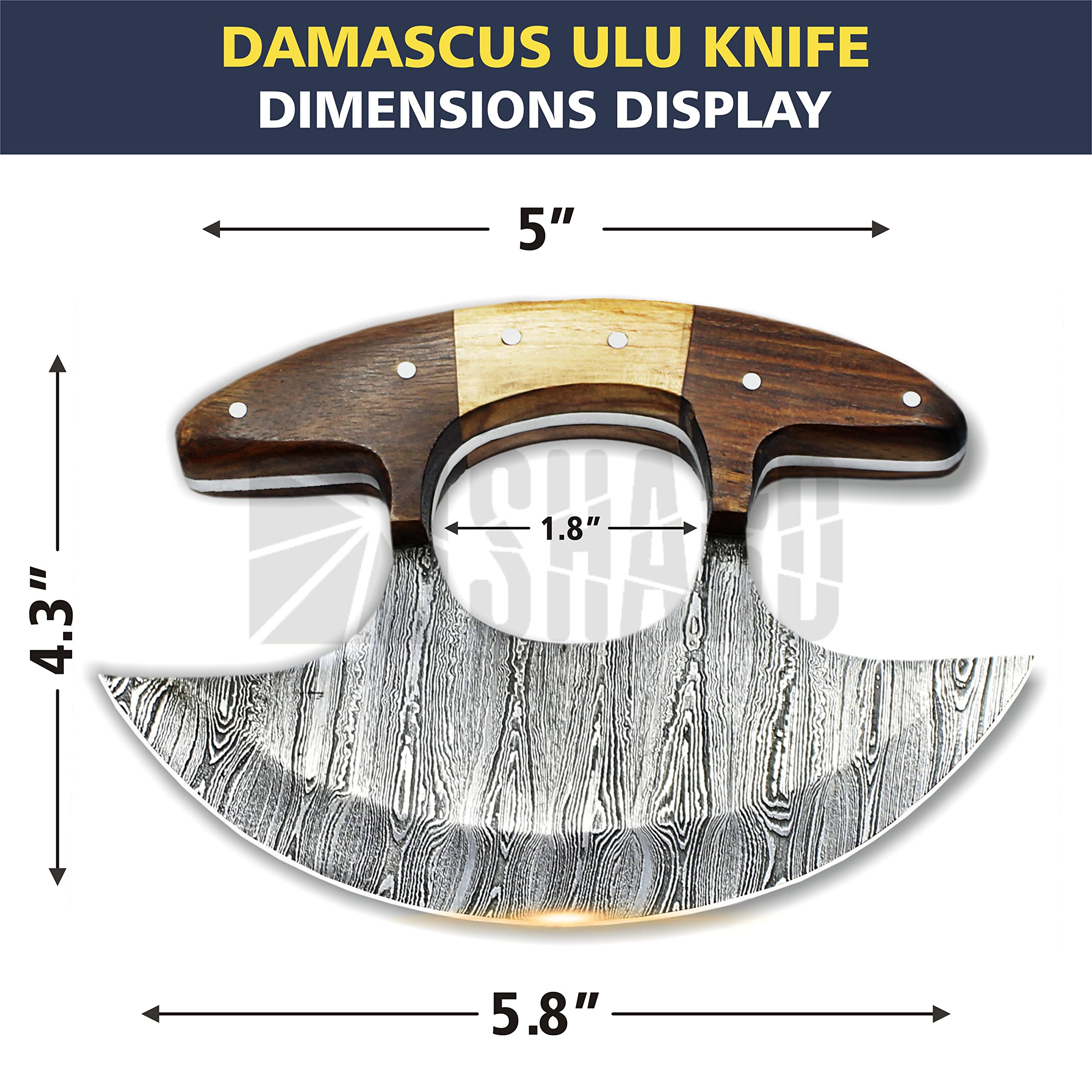 Corte de vegetales preciso con SHARDBLADE Ulu y filo duradero.