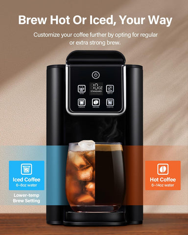SHARDOR cafetera capacidad tanque 50oz, ideal para varias tazas