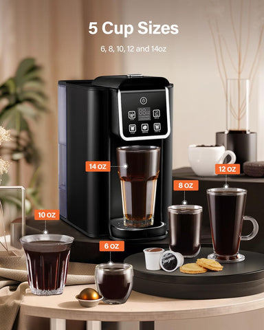 SHARDOR cafetera cápsula desmontable, filtrado reutilizable para ahorro y sostenibilidad