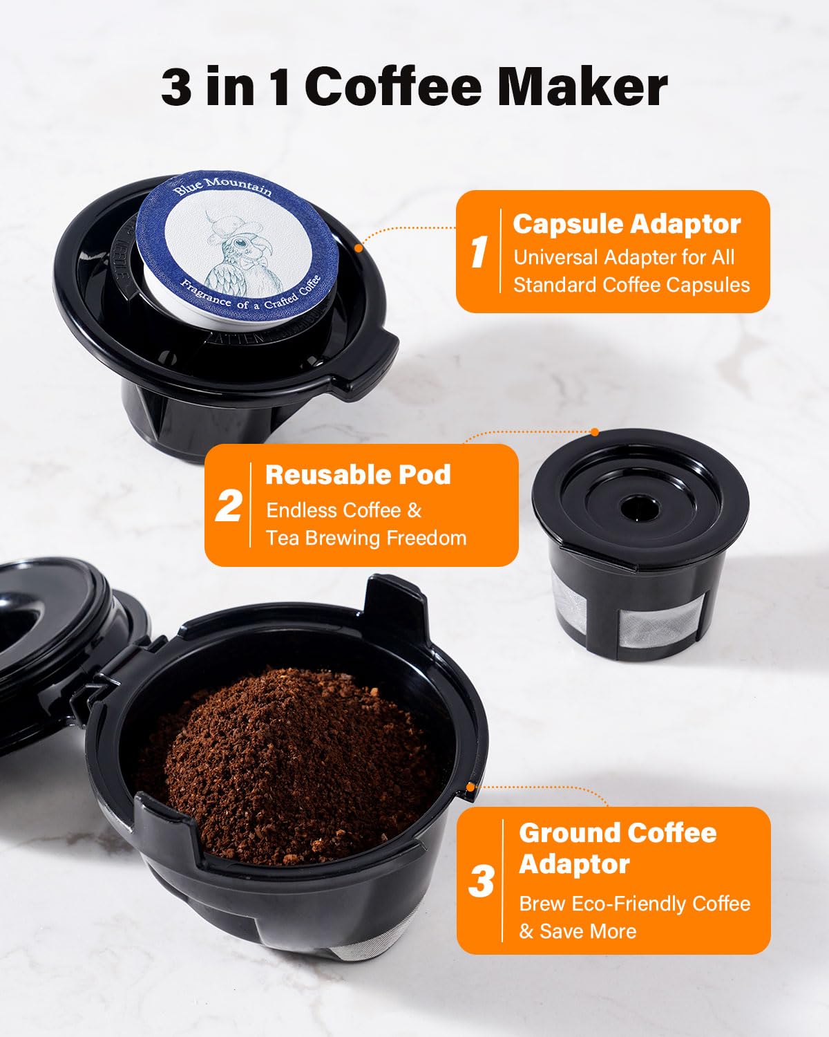 SHARDOR: uso de cápsulas K-Cup y té para preparaciones rápidas