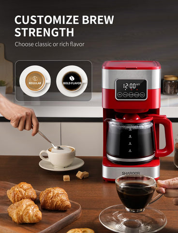 SHARDOR cafetera dos niveles de fuerza para personalizar el sabor