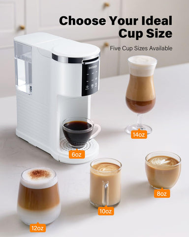 SHARDOR cafetera con tamaños de infusión de 6 a 14 onzas para diferentes tazas