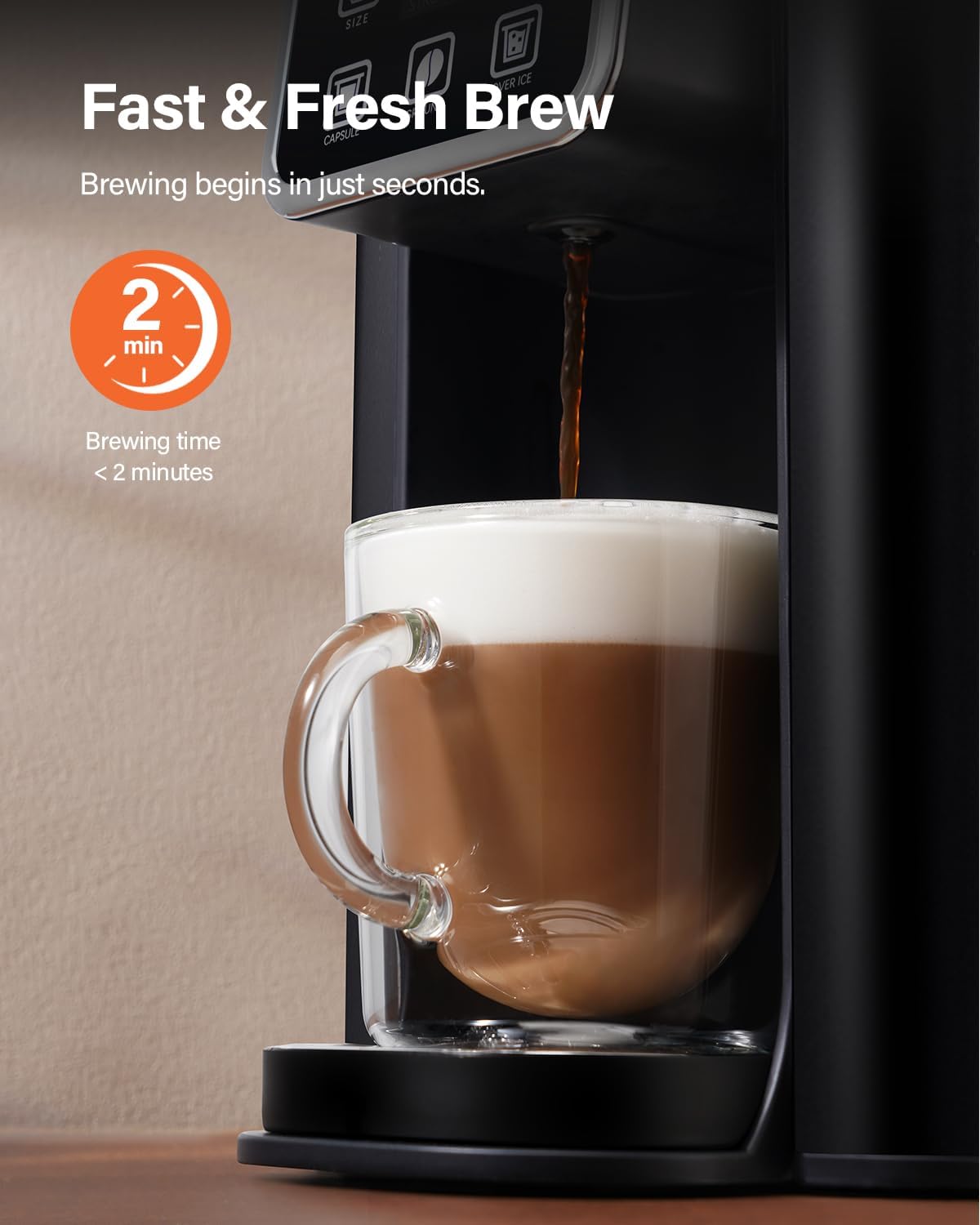 SHARDOR cafetera tamaños de preparación 6-14oz, personaliza cada taza