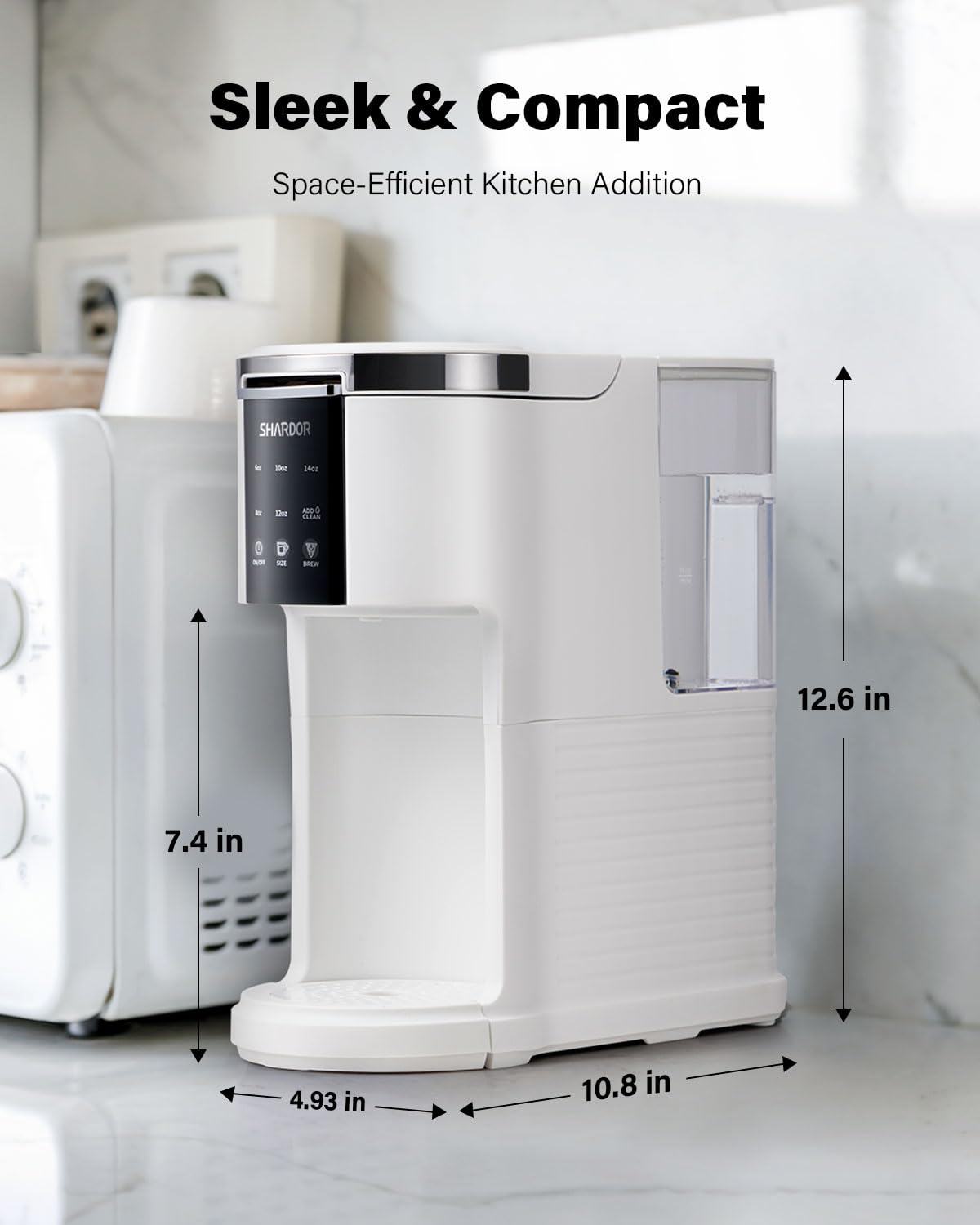SHARDOR: rápido preparar café, té o infusiones en casa o en la oficina