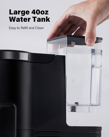 SHARDOR, depósito de agua extraíble de 40 onzas para mayor autonomía.