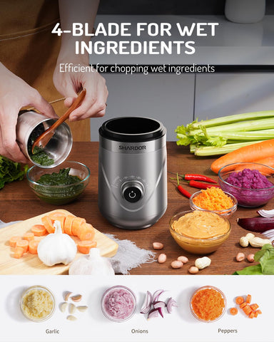 SHARDOR dos cuencos inox removibles facilitan limpieza y recargas.