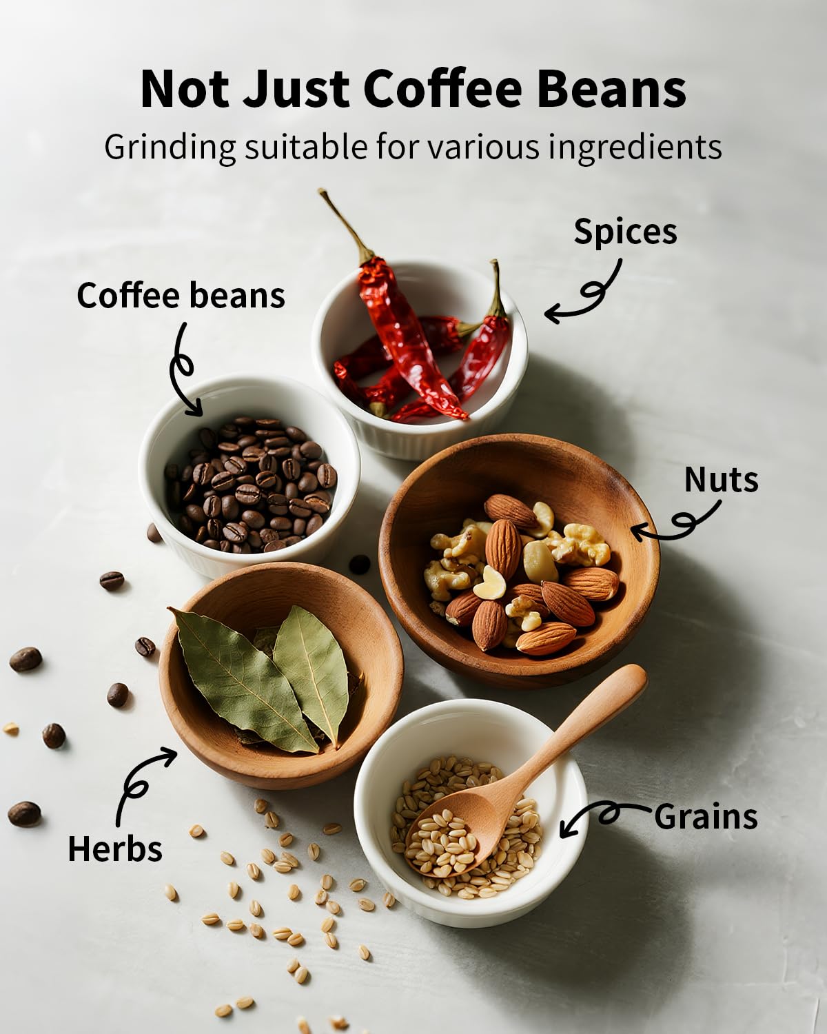SHARDOR Grinder grano de café y especias: versatilidad en una sola máquina.
