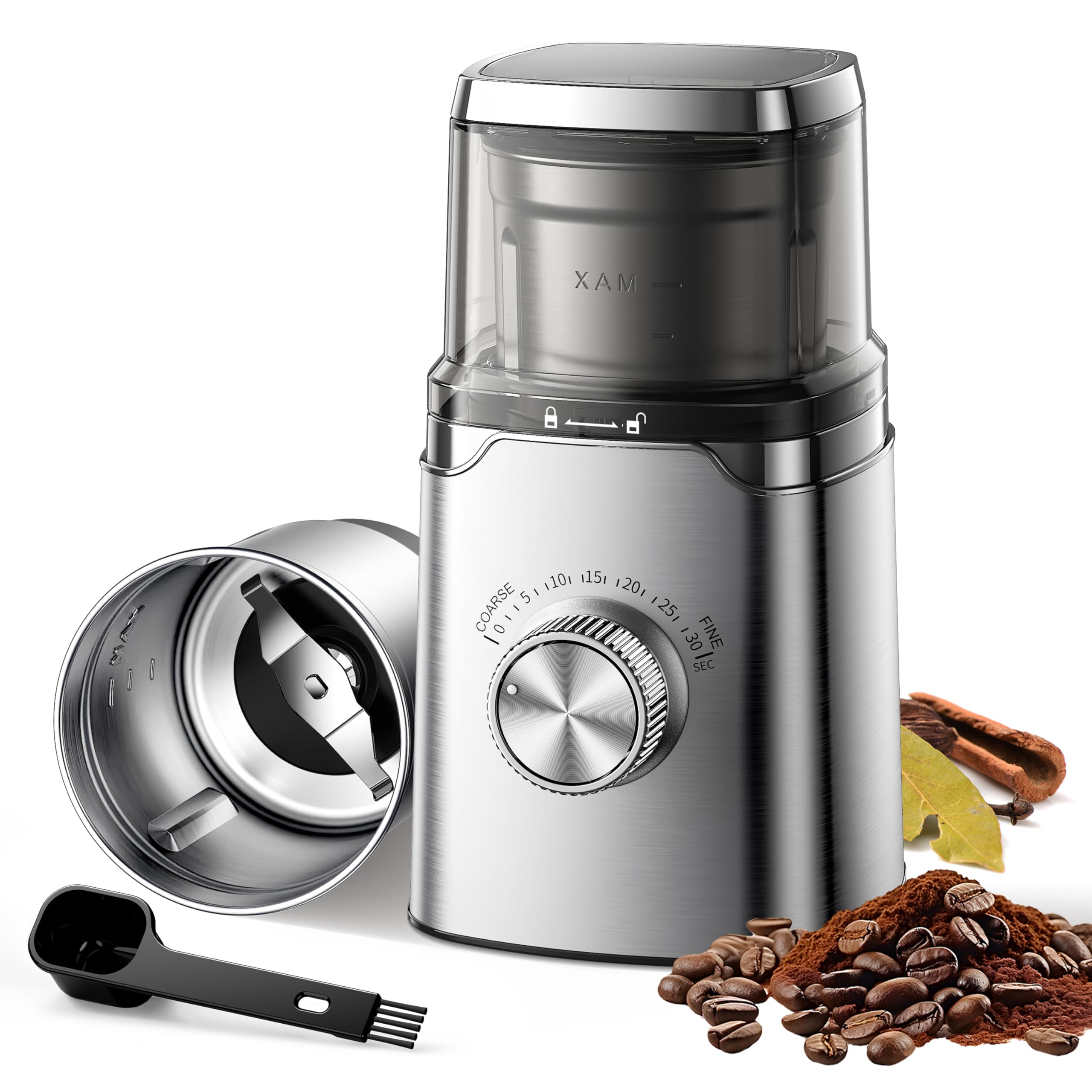 SHARDOR molinillo eléctrico café granos: molienda rápida y uniforme para café.
