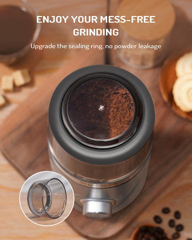 SHARDOR molino de café acabado gris claro para estilo moderno.