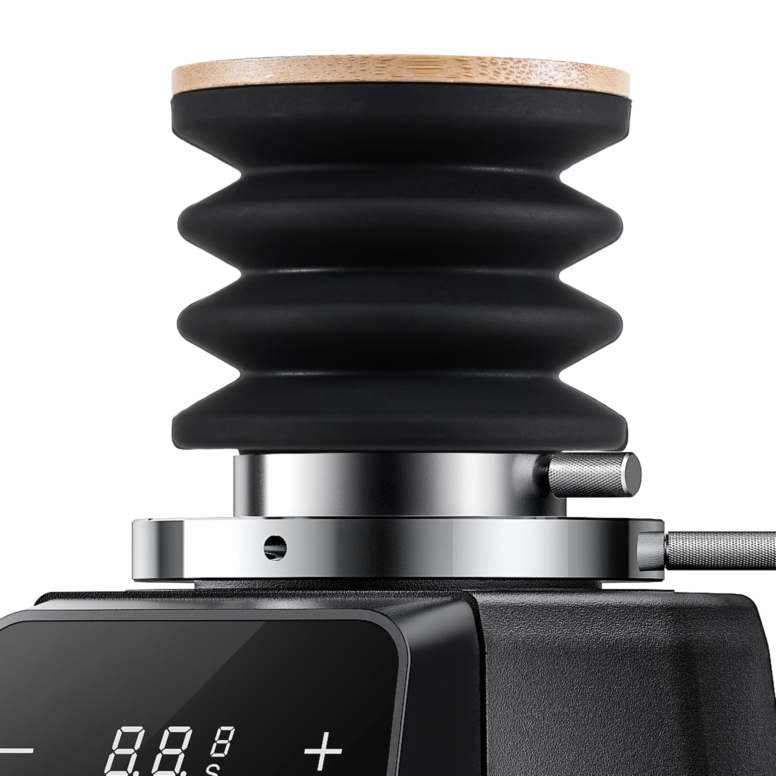 La tolva SHARDOR de dosis única de 64mm facilita limpieza rápida.