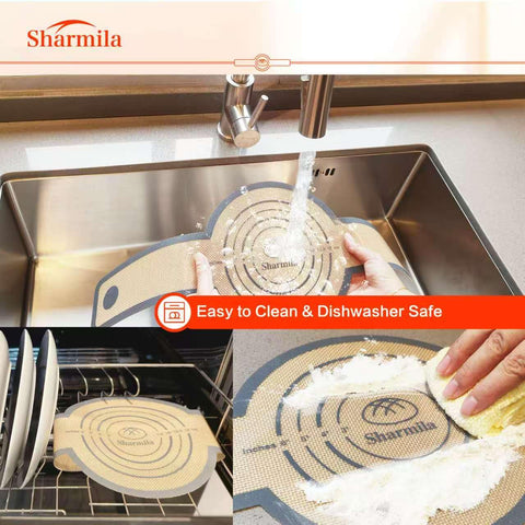 Sharmila portapan silicona, usos múltiples para pan, galletas y pizzas.