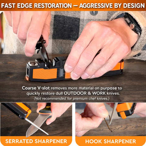 Sharp Pebble encendedor ferrocerio: inicio rápido de fuego en camping
