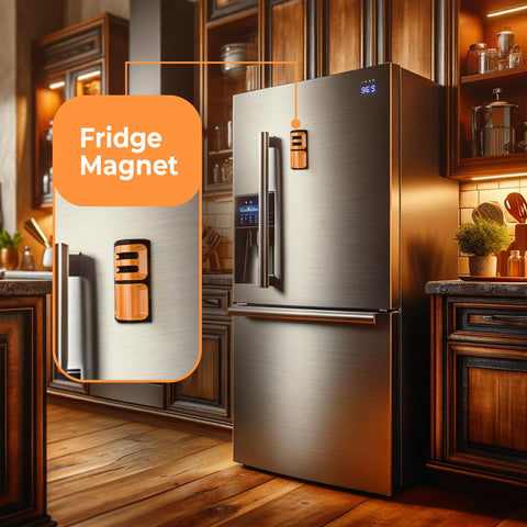 Orange Ninja Mini de Sharp Pebble, acople para frigorífico para almacenamiento práctico