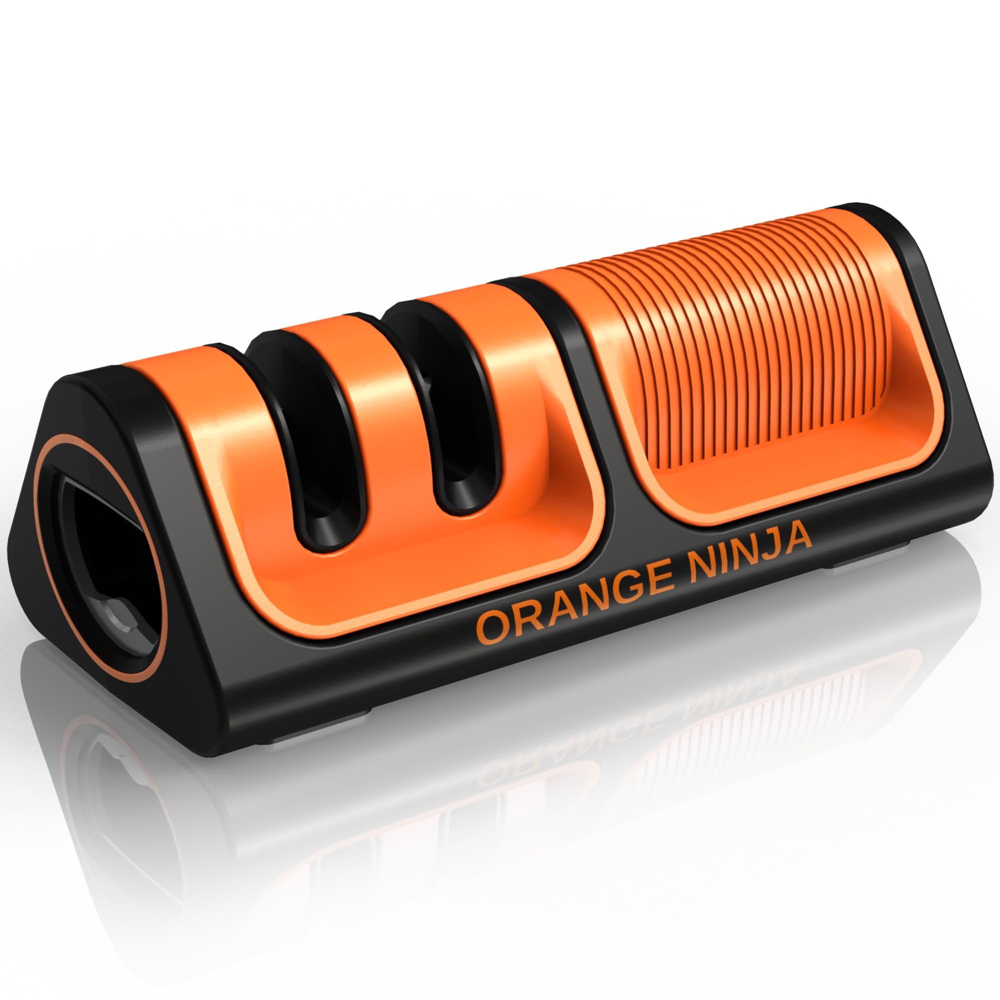 Orange Ninja Mini de Sharp Pebble, afilador de cuchillos para uso doméstico con filo mejorado