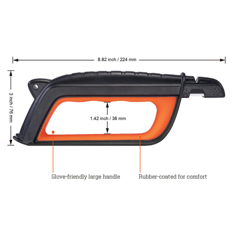 SHARPAL 103N afilador mango ergonómico, manejo cómodo incluso con guantes
