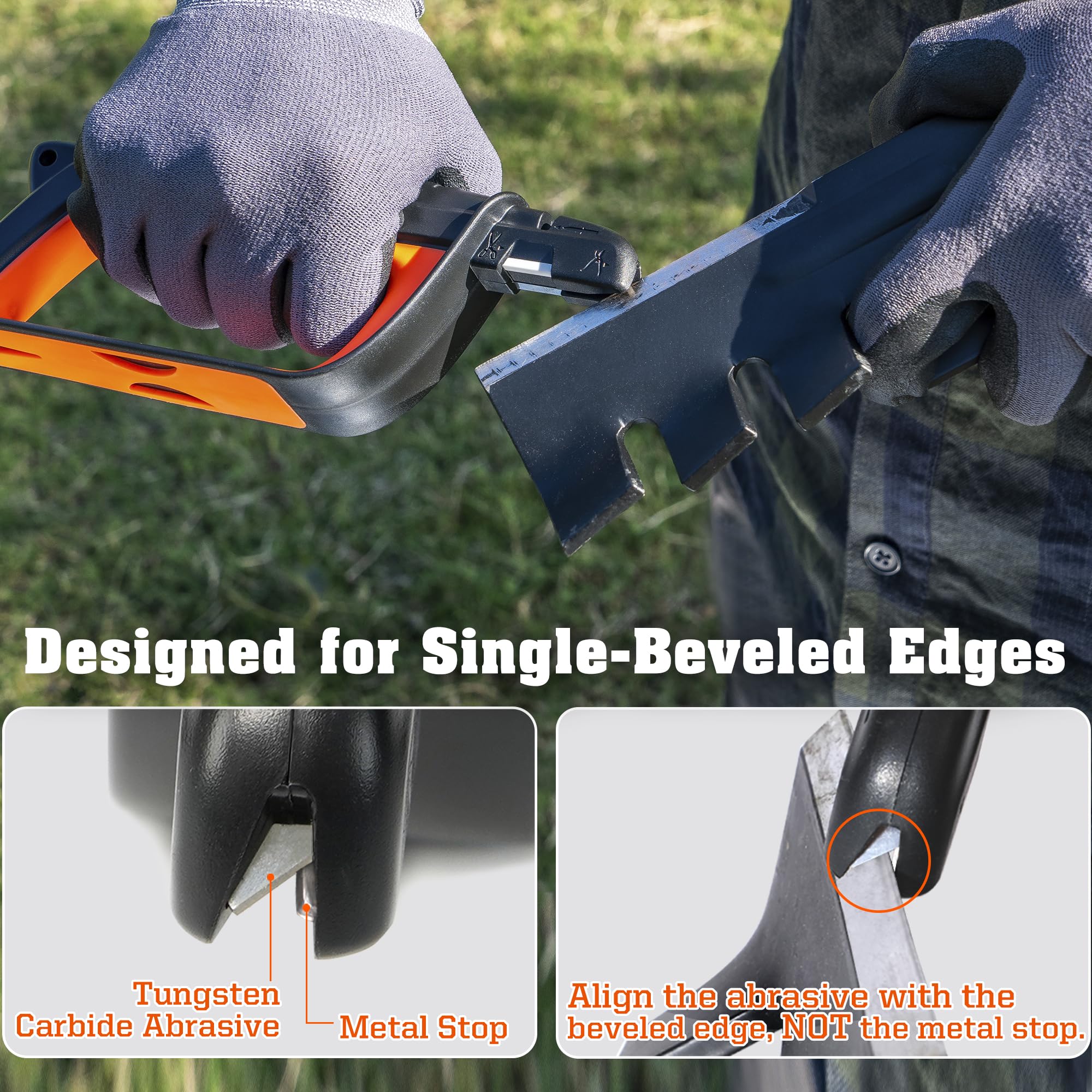 SHARPAL 103N afilador podaderas y tijeras, retoques rápidos para setos densos