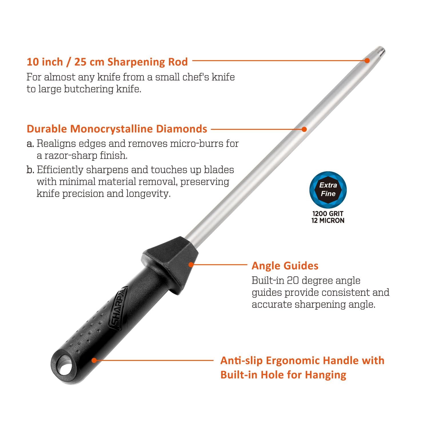 SHARPAL 119N: superficie de diamante para afilar cerámicas y aleaciones duras con precisión.