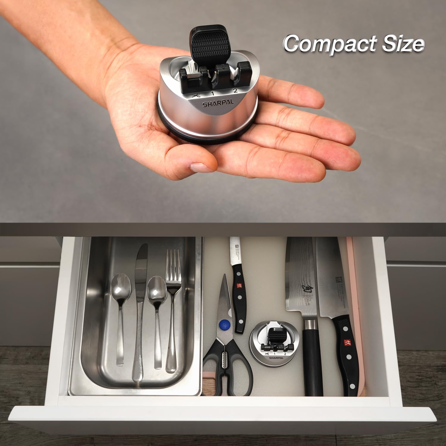 Sharpal 191H diseño compacto para almacenamiento en cocina