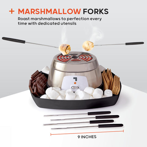 Sharper Image Smores Maker diseño ligero para mesa y mostrador.