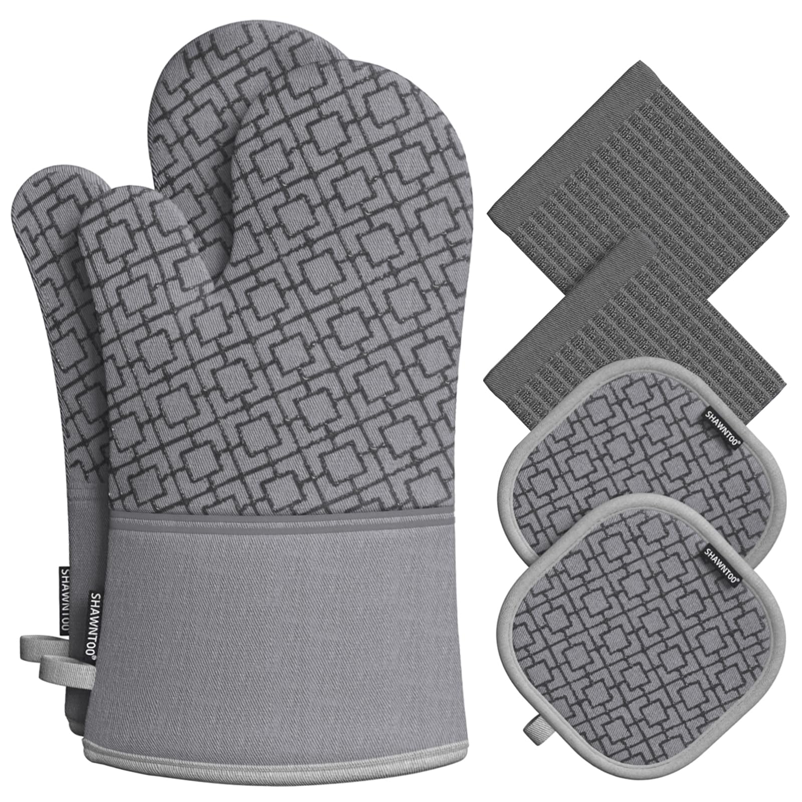 SHAWNTOO guantes de horno 7x13 para hornear con protección de calor