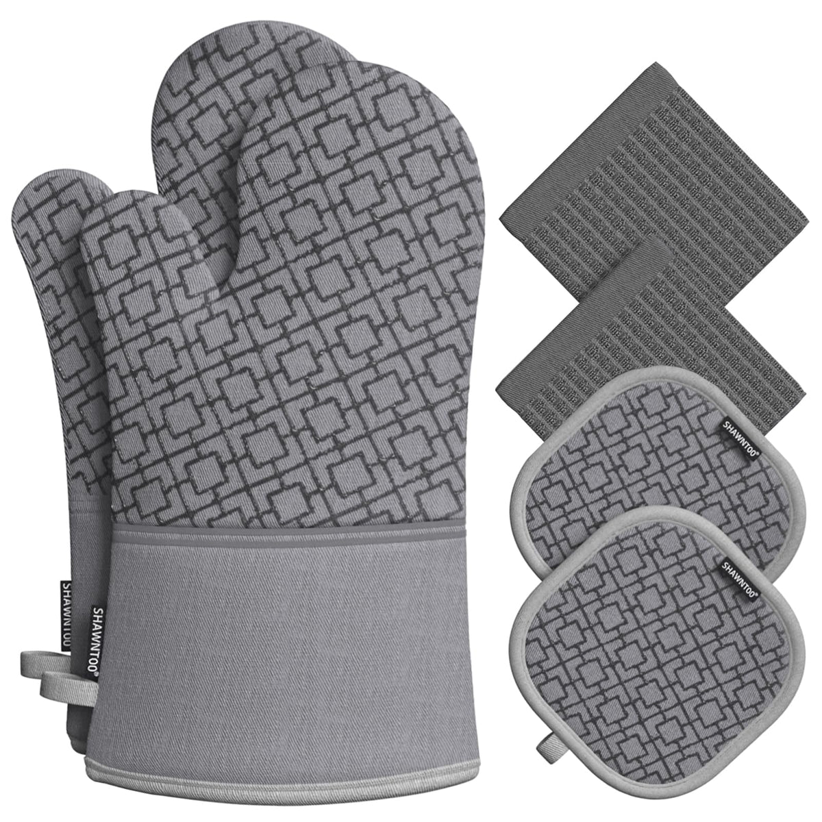 SHAWNTOO guantes de horno 7x13 para hornear con protección de calor
