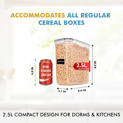 Shazo contenedores para cereal, arroz, azúcar y harina.