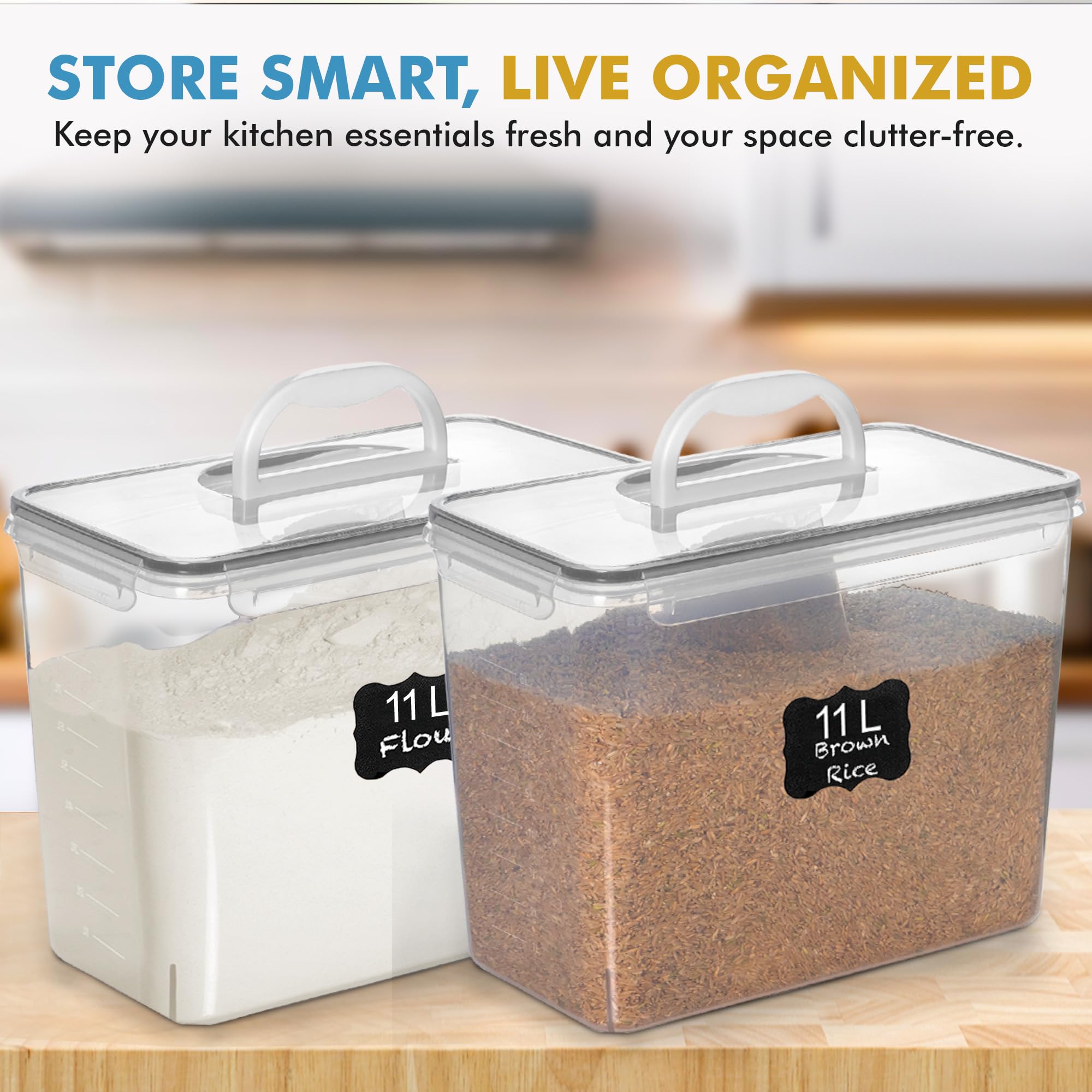 Conjunto Shazo de dos piezas ideal para almacenamiento a granel.
