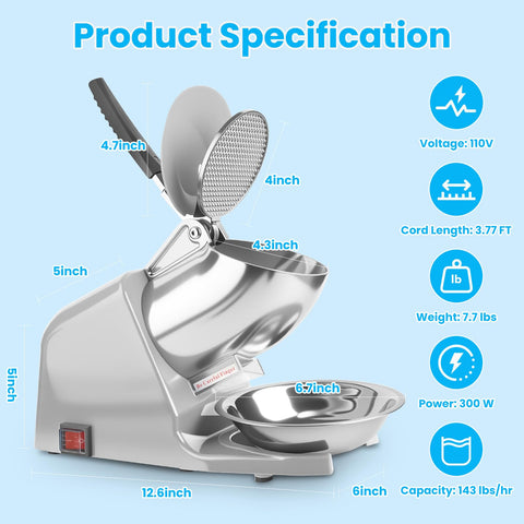 Shcazhcx motor 300W a 2200 RPM para bebidas frías rápidas