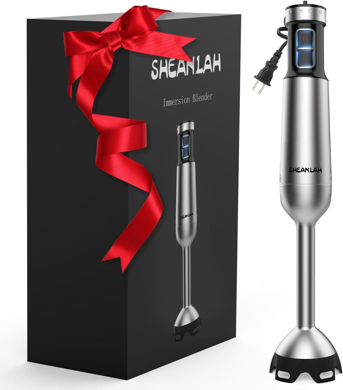 SHEANLAH batidora de inmersión 1000W para batidos y purés suaves