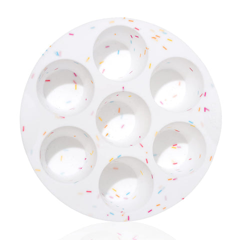 SHEbaking molde silicona para huevos en freidora de aire, 7 cupos y desmoldeo fácil.
