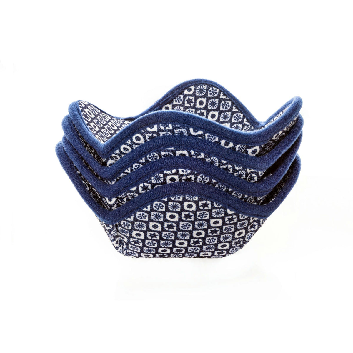 Porta-tazones Sheff azul marino para microondas con ajuste cómodo