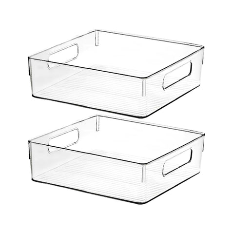 ShelfShaper cajas claras de almacenamiento para cocina, facilita la organización y el acceso.