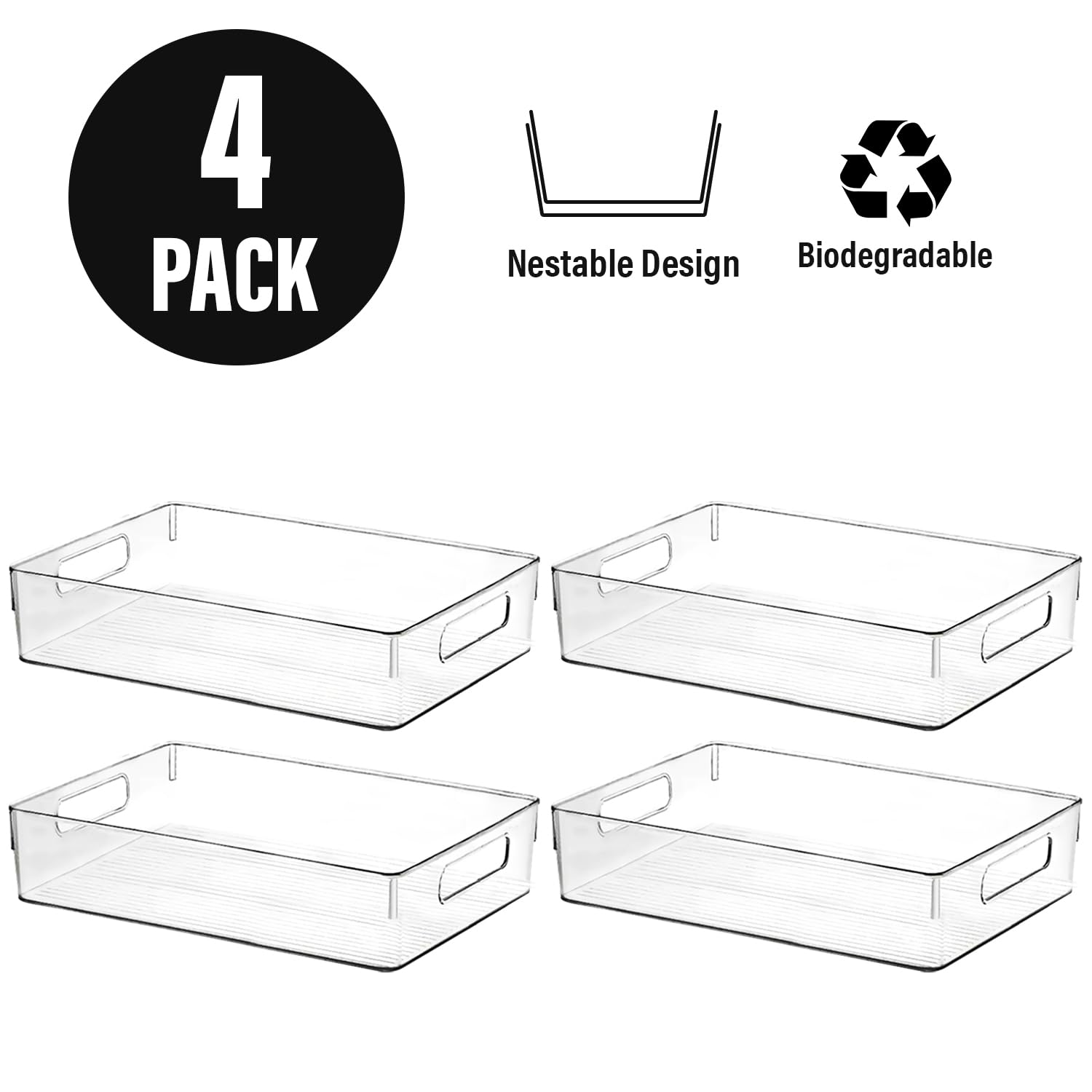 ShelfShaper contenedores claros en frigorífico para ver ingredientes de un vistazo