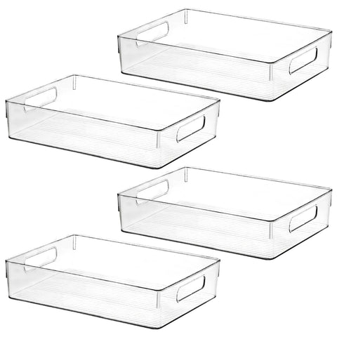 ShelfShaper contenedores claros grandes para ordenar la despensa de forma eficiente
