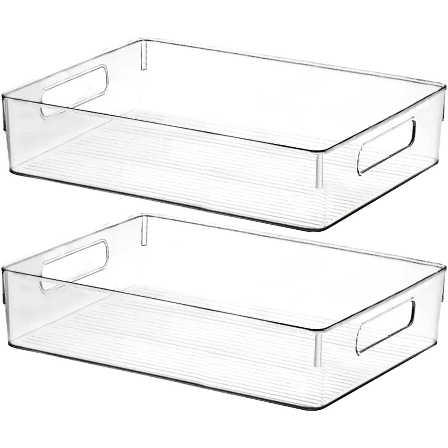 ShelfShaper contenedores plásticos transparentes para cocina, ideal para organizar utensilios y alimentos.