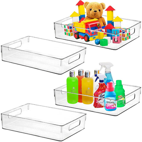 ShelfShaper organizadores debajo del fregadero claros para productos de limpieza