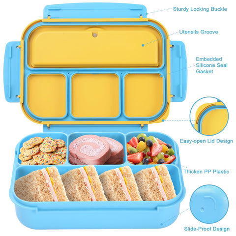 shell and turtle capacidad de 1200 ml en una caja resistente para meriendas