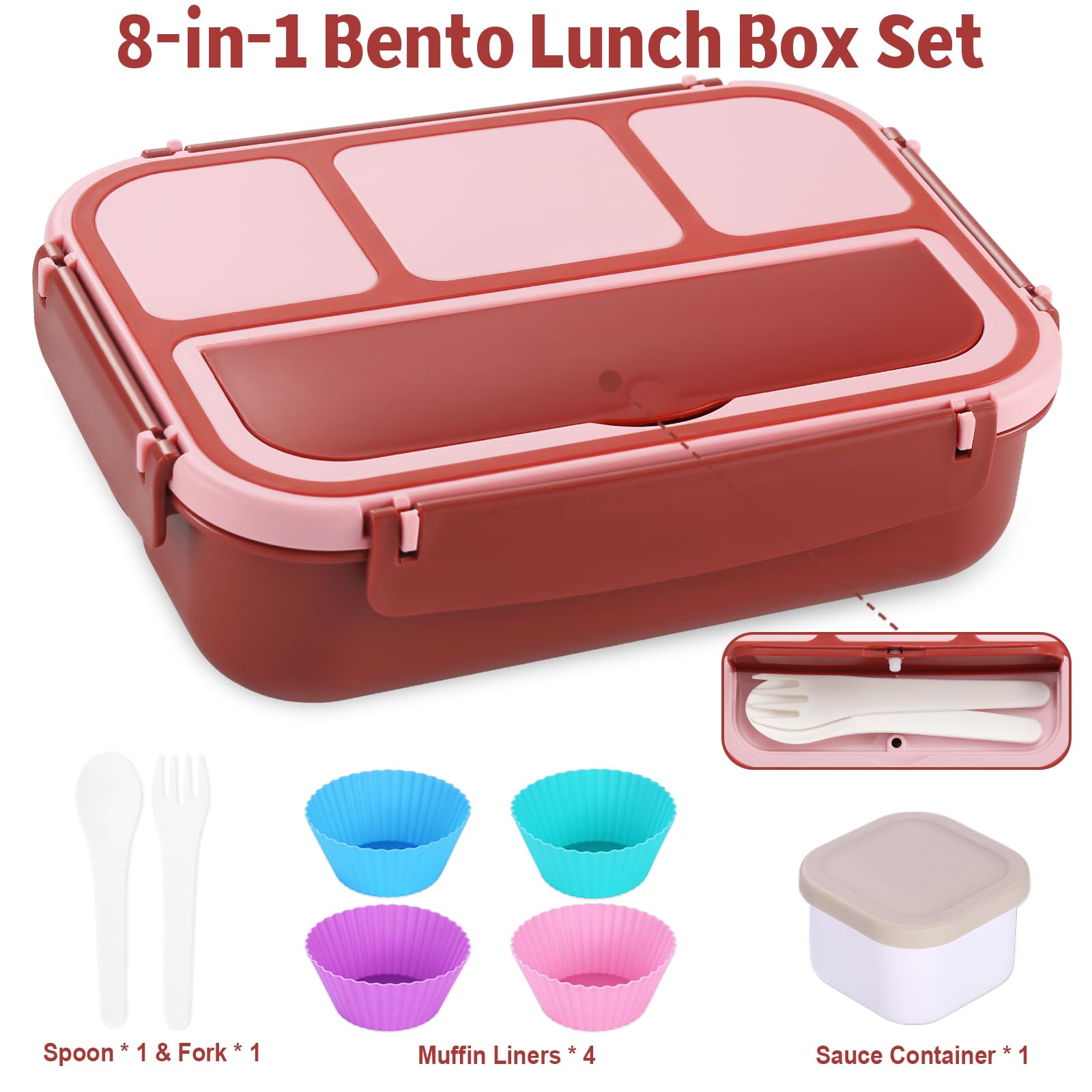 Shell and Turtle Bento capacidad de 1200 ml para comidas completas.