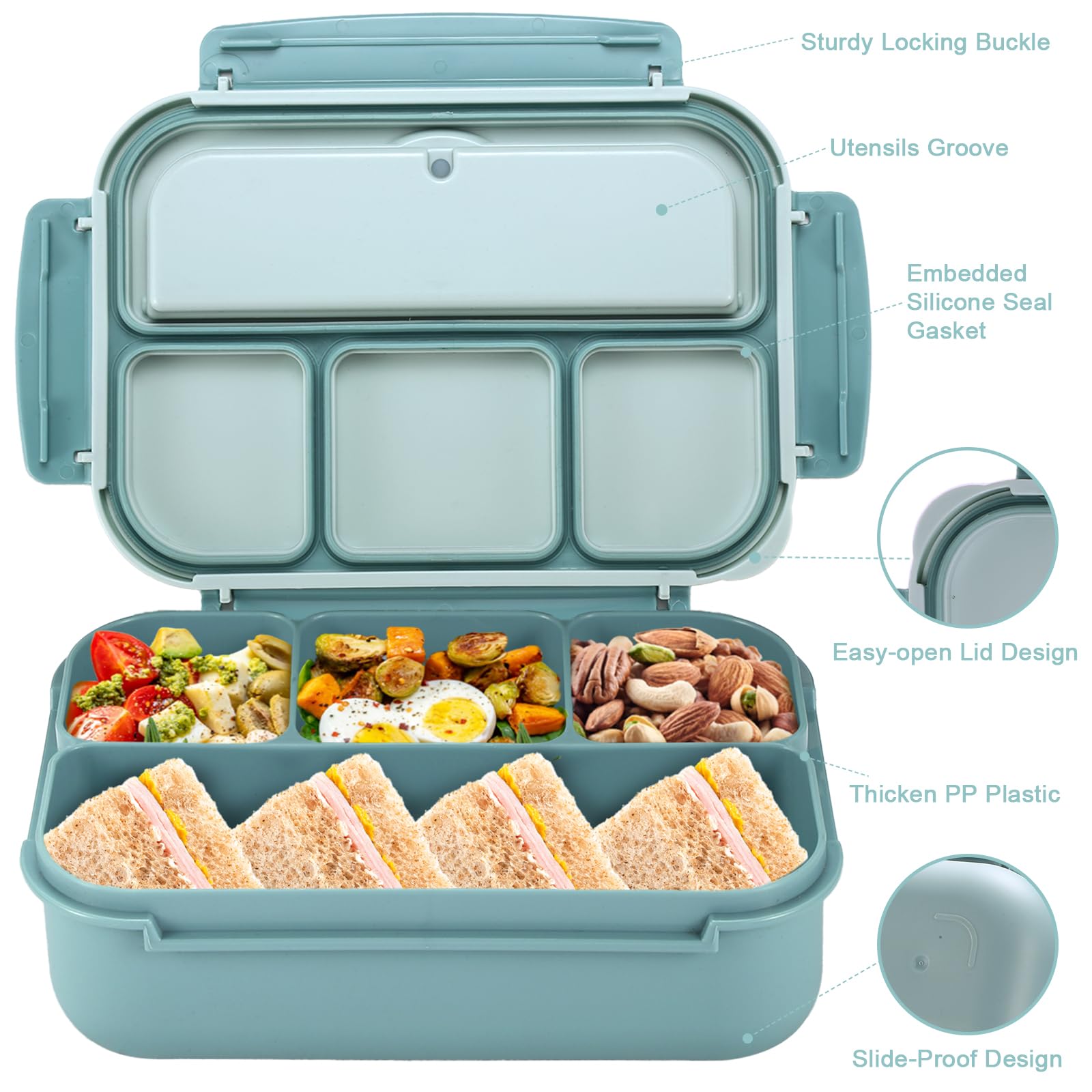 shell and turtle compartimentos del bento para separar sabores