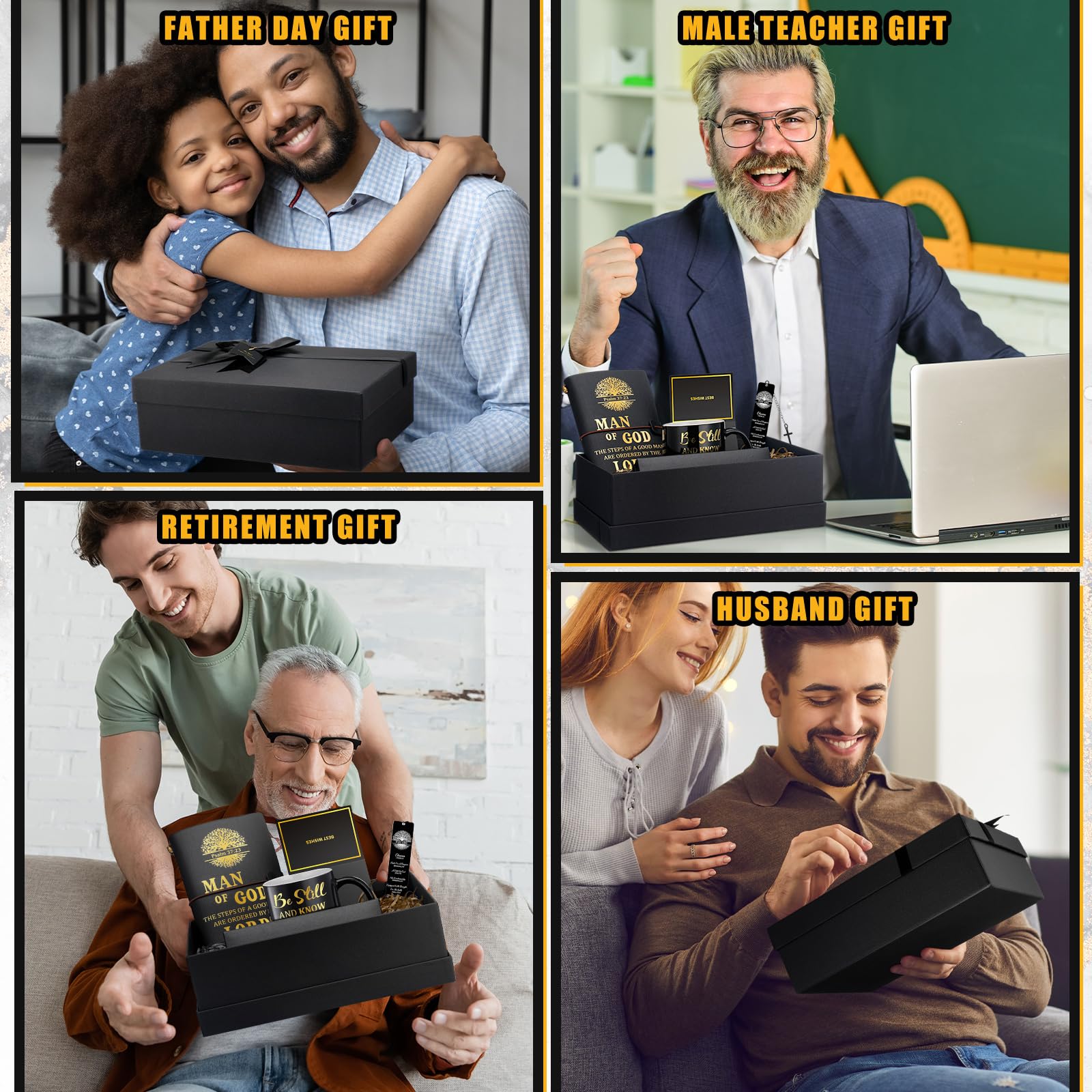 Shellwei set regalos cristianos completo, ideal para hombres de fe y pastores.