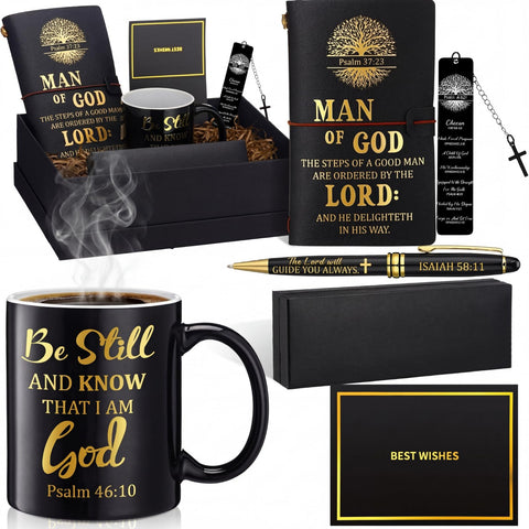 Shellwei tiza tazza 11oz pastor negro, ideal para ritual diario y oracion con cafe.