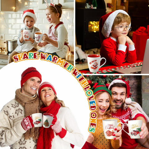 Shellwei taza navidad diseños vibrantes 11oz, perfecta para entretenimiento y fiestas