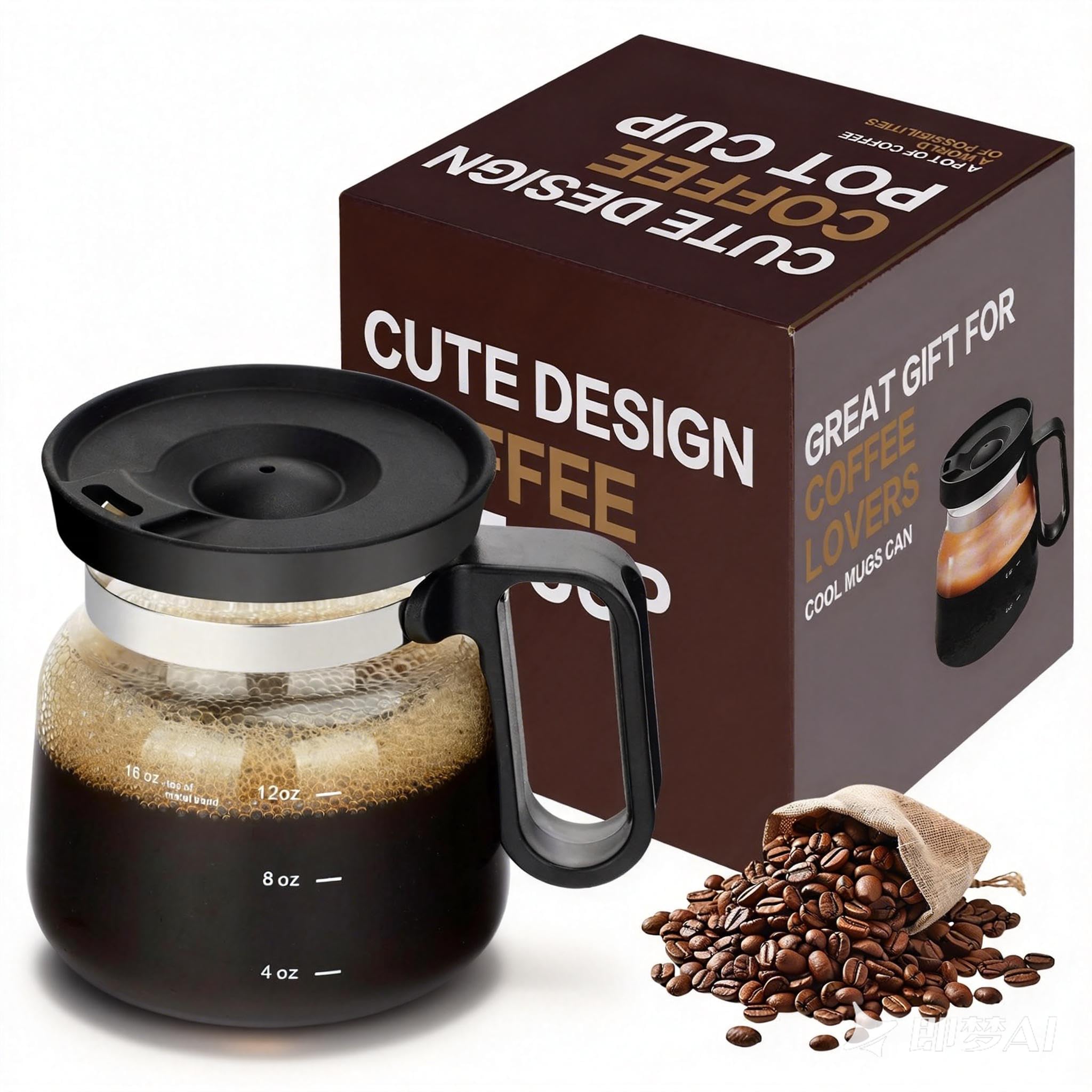 Shelprojsu taza cafetera 16 oz frente, estilo clásico para casa.