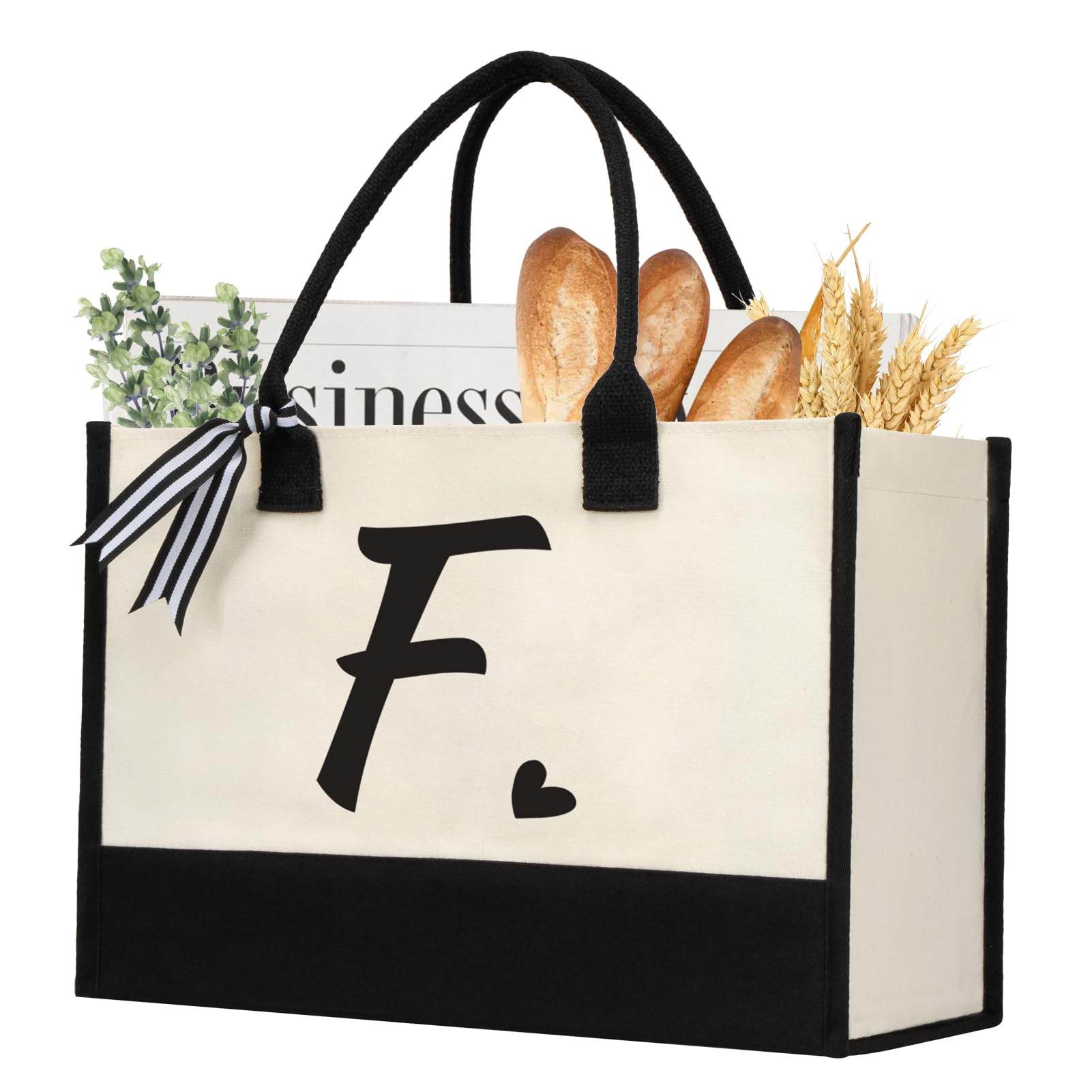 shenee bolsa tote inicial, frente, gran capacidad para objetos diarios.